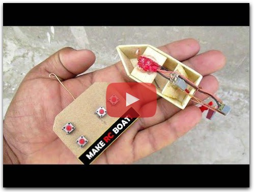 How To Make Mini RC Boat At Home