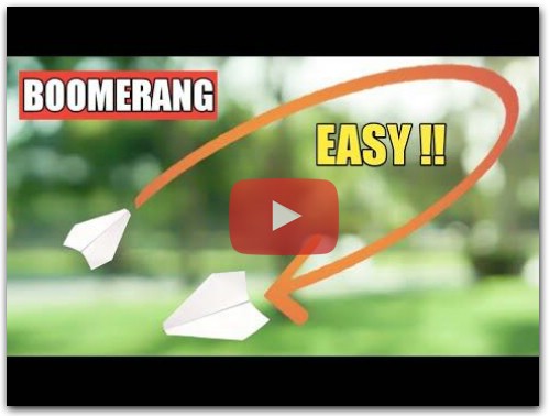 How To Make Paper Airplane Comeback to You
