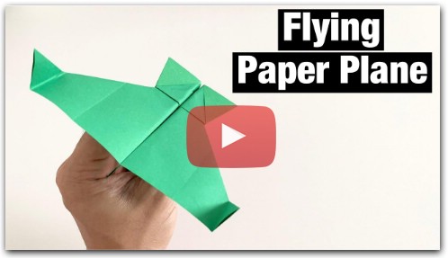 HOW TO MAKE FLYING PAPER PLANE