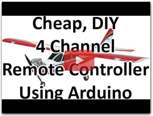 DIY RC Plane Transmitter – Receiver Using Arduino Demo