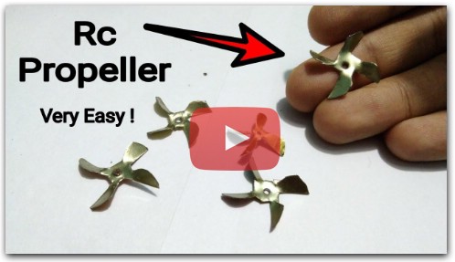 How To Make RC Boat Propeller At Home