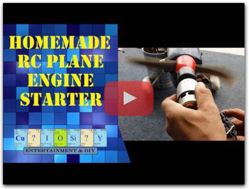 Homemade RC plane engine starter