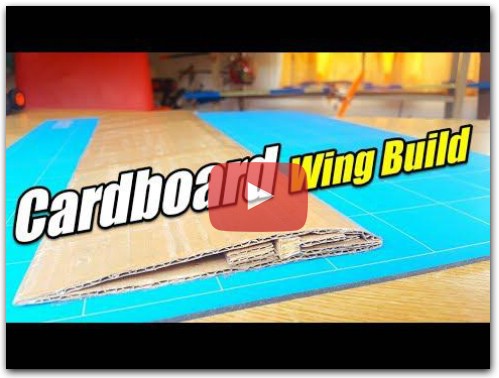DEPRON WING BUILD WITH CARDBOARD