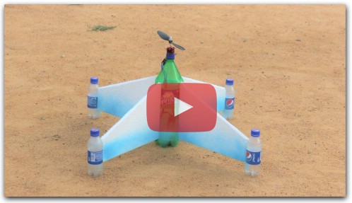 How to make a plane - flying bottle airplane