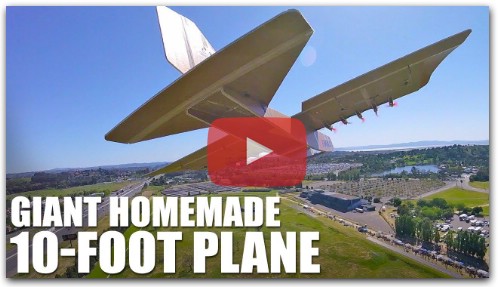 GIANT Homemade 10-FOOT Plane