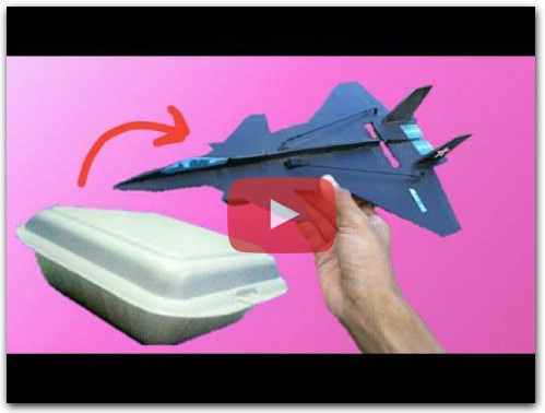how to make micro rc plane j20 CHINA homemade - membuat pesawat remot mudah
