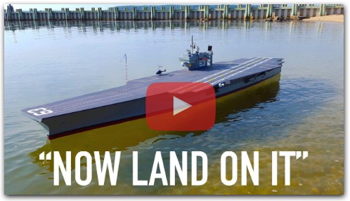 R/C Planes Land on R/C Aircraft Carrier