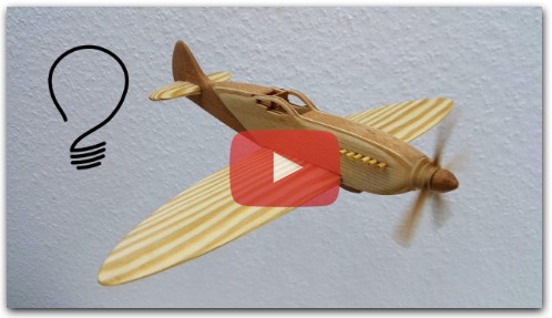 How to Make a Spitfire Fighter Aircraft out of Wood