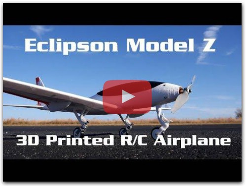 Eclipson Model Z 3D Printed RC Airplane