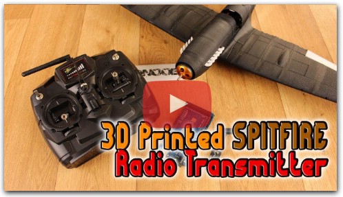 3D printed Spitfire RC plane - Transmitter arduino