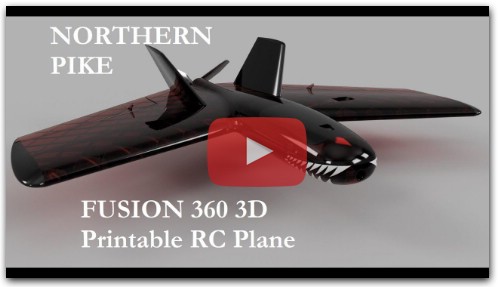 Northern Pike - Fusion 360 3D Printed RC Plane Design