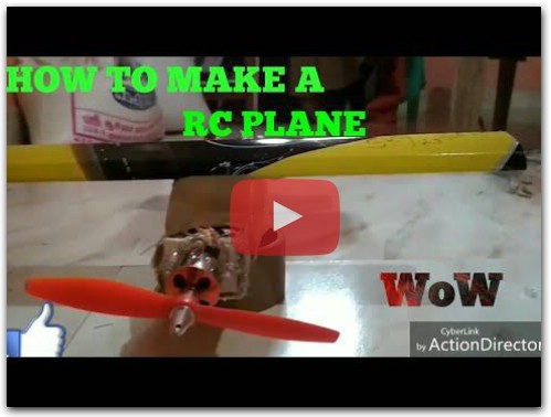 HOW TO MAKE A RC PLANE BY USING CARD BOARD AT HOME EASILY