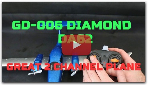 GD-006 Diamond DA62 2 CHANNEL RC PLANE