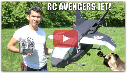 Real FLYING avengers Quinjet RC airplane