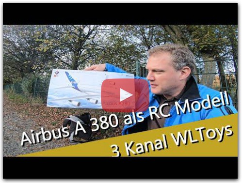 Airbus A 380 RC Flugmodell 3-Kanal mit Flugstabilisator von WLToys by Banggood
