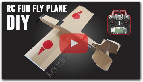How To Make RC Model Airplane Fun-Fly Style. DIY RC Airplane With Brushless motor