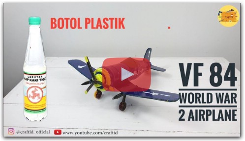 VF 84 World War 2 Airplane from Plastic Bottle