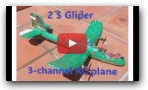 How to Aliexpress foam glider conversion to 3 channel radio-controlled plane.