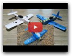 FT Mini Corsair Mustang CRASH DIY RC airplane