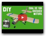 How To Make Twin DC 180 Motors RC Airplane. DIY RC Plane