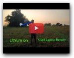 Homemade Lithium ion 2S battery pack Flight Test