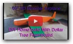 Scratch build 60&quot; 3D Airplane made of Dollar tree foam and Packing tape