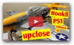 P51 Mustang Hookll quick review up close upgraded 4s 2200 RC plane mod