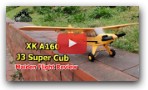 XK A160 J3 Super Cub 6G Gyro Beginners RC Plane Park Flyer Flight Review
