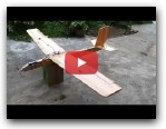 Dihedral wing RC plane built from foamboard