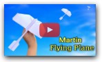 paper flying martin plane