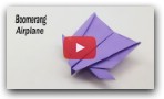 How To Make a Paper Boomerang Airplane