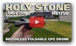 Holy Stone HS175D Brushless Foldable 220G GPS Drone Review