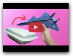 how to make micro rc plane j20 CHINA homemade - membuat pesawat remot mudah