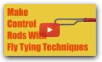 Make an RC plane control rod using fly tying technique