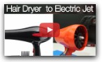 How to Make Electric Jet From Hair Dryer With Brushless Motor