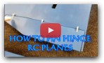 HOW TO PIN HINGE RC PLANES
