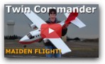 Maiden Flight - 80&quot; Twin Commander DIY RC Airplane