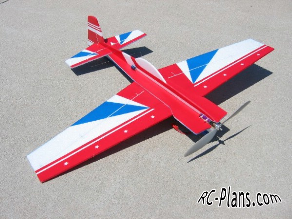 Free plans for rc flying wing 3D Foamy CAP 232