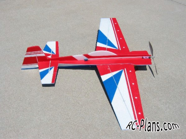 Free plans for rc flying wing 3D Foamy CAP 232