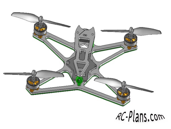 Free plans for rc quadcopter 3DHawk Freestyle
