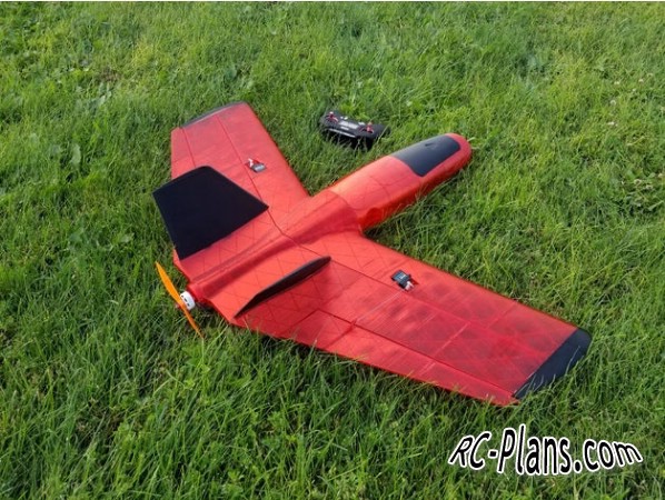 Free plans for rc flying wing Northern Pike 36