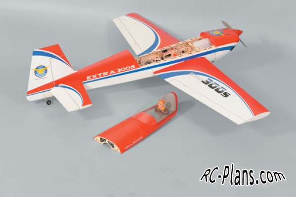 Free plans balsa rc 3D Airplane Extra 300S 45