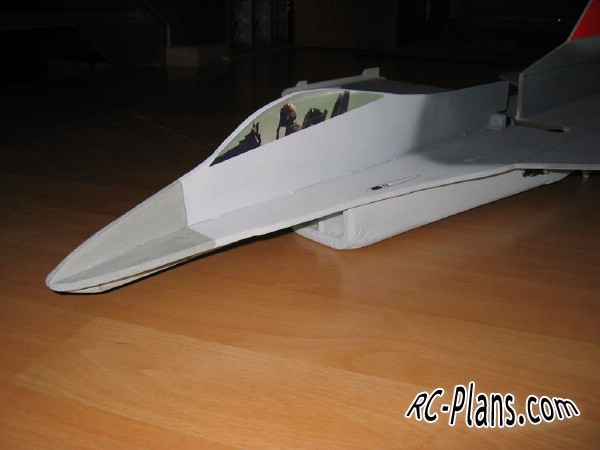 Free plans for rc airplane F16 Falcon EasyBuild