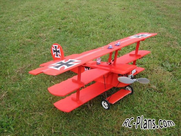 Free plans for rc airplane Foker Dr1