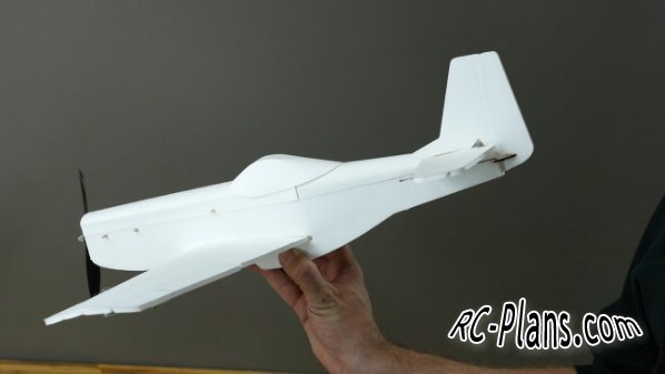 Free plans for foam scale rc airplane FT Mighty Mini Mustang