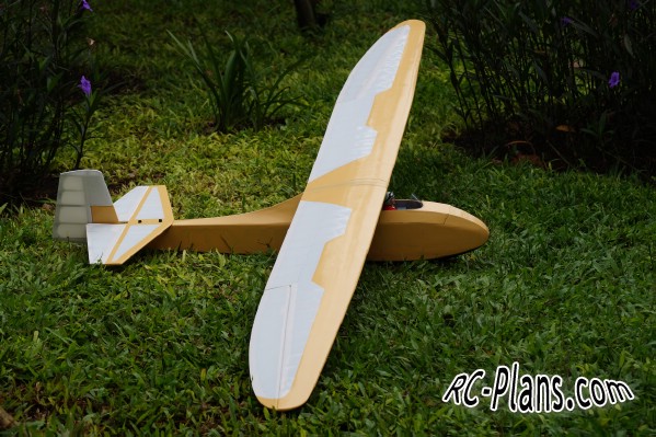 Free plans for balsa rc glider Grunau Baby 2