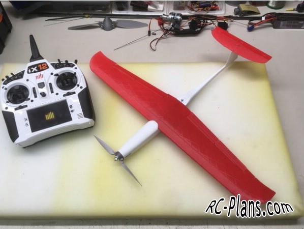 Free plans for 3D printed rc airplane Nucking Futs