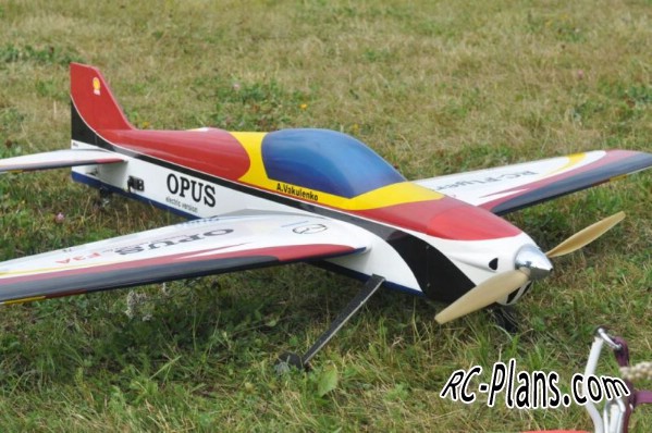 Balsa homemade F3A rc airplane Opus F3A