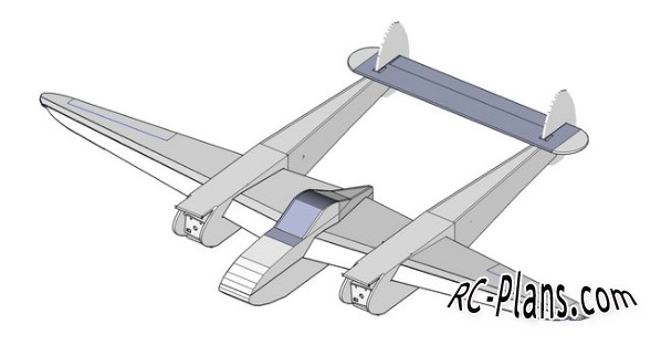 Free plans for rc airplane P-38