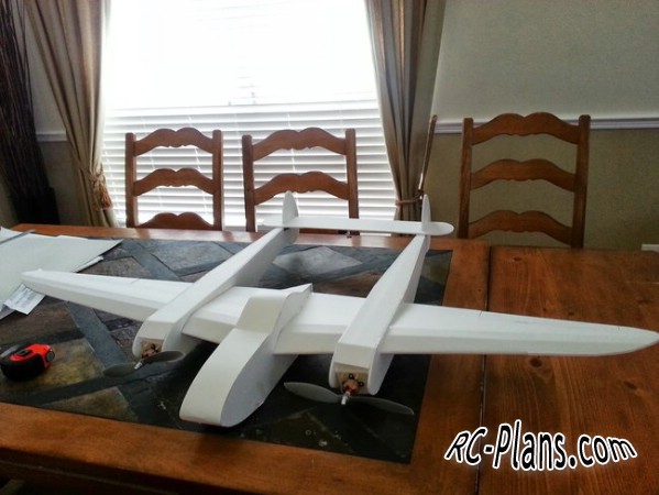 Free plans for rc airplane P-38